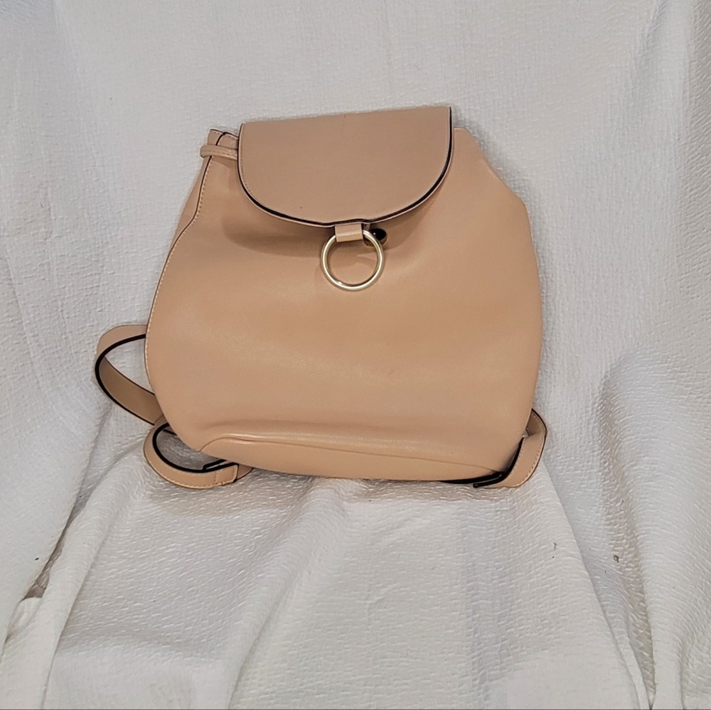 Pull & Bear Cream Backpack, OS